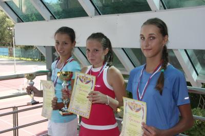 Призёры турнира в группе девушек 16 лет и моложе